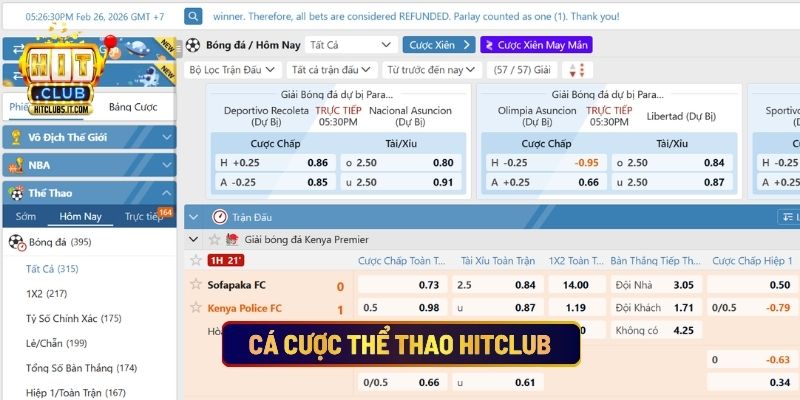 Cá Cược Thể Thao Hitclub